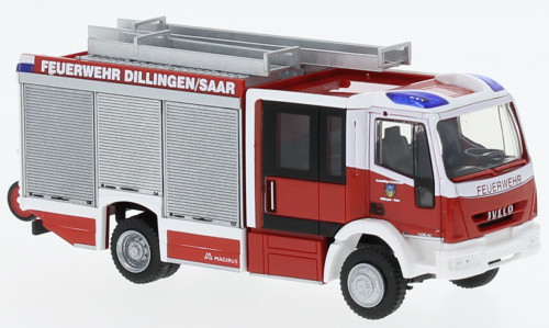 Rietze - Iveco Magirus HLF Team Cab, Feuerwehr Dillingen / Saar, 1:87