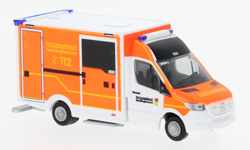 Rietze - Wietmarscher Ambulanzfahrzeuge RTW, 2018, Rettungsdienst Recklinghausen, 1:87