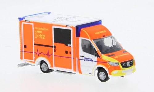 Rietze - Wietmarscher Ambulanzfahrzeuge RTW, 2018, Feuerwehr Hamm, 1:87