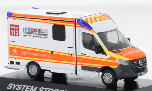 Rietze - System Strobel RTW, 2018, ZRF Rettungsdienst Saarland, 1:87