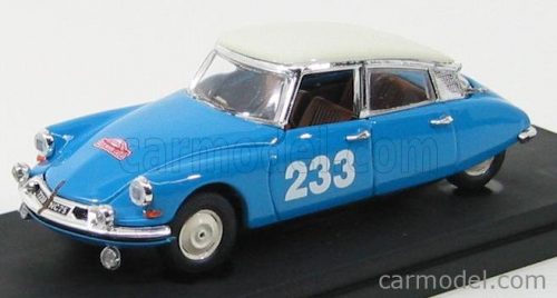 Rio-Models - Citroen Ds19 N 233 Rally Di Montecarlo 1963 Light Blue Ivory