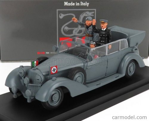 Rio-Models - Mercedes Benz 770K Wehrmacht Mussolini And Hitler Meeting In Germany 1938 Military Grey