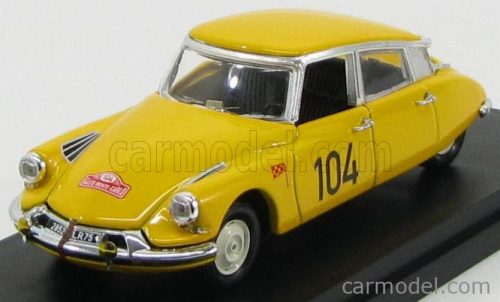 Rio-Models - Citroen Ds19 N 104 Rally Montecarlo 1962 Maurel - Courbe Yellow