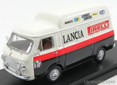 Rio-Models - Fiat 238 Van Tetto Alto 1970 - Assistenza Rally Pirelli Lancia White Black Red