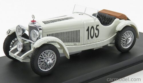 Rio-Models - Mercedes Benz Ssk Spider N 105 Mille Miglia 1931 F.Maino - E.Strazza White