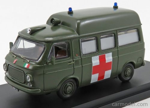 Rio-Models - Fiat 238 Van Tetto Alto Ambulanza Esercito Italiano 1970 Military Green