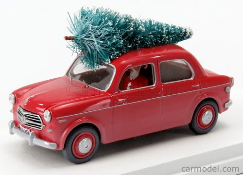 Rio-Models - Fiat 1100/103 1954 - Christmas Edition 2020 - Con Babbo Natale - With Figure Santa Claus Red