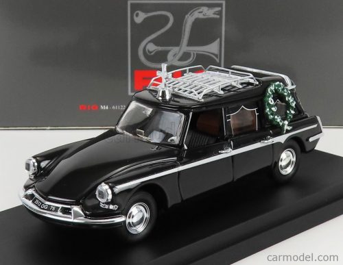 Rio-Models - Citroen Ds19 Break Carro Funebre - Hearse - Funeral Car With Coffin 1963 Black