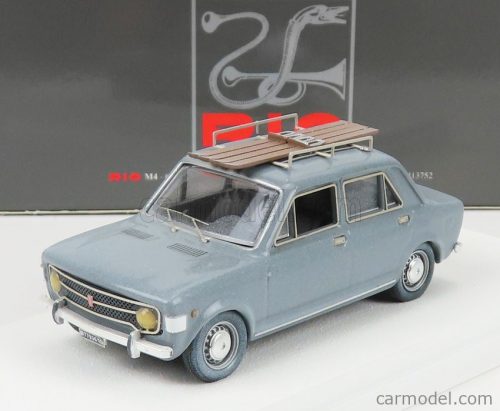 Rio-Models - Fiat 128 Con Sci 1970 - Winter Vacation With Ski Grey