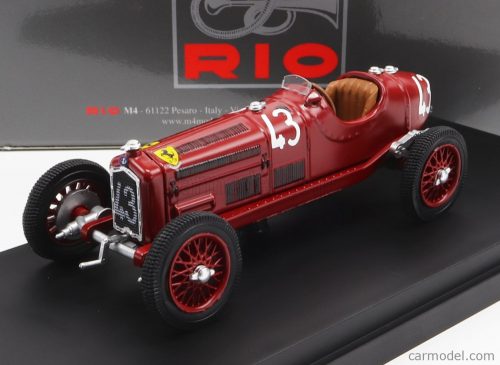 Rio-Models - Alfa Romeo P3 Tipo B N 43 Coppa Acerbo 1935 T.Nuvolari Red