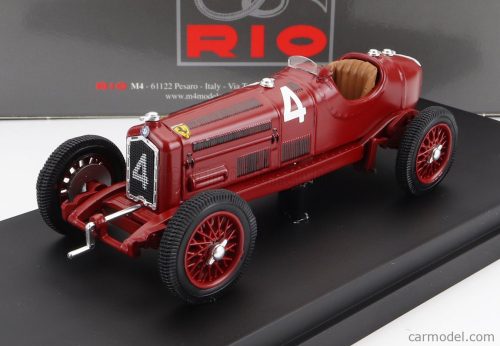 Rio-Models - Alfa Romeo P3 Tipo B N 4 2Nd Circuito Di Modena 1934 Achille Varzi Red