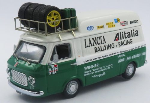 Rio-Models - FIAT 238 VAN ASSISTENZA RALLY TEAM LANCIA ALITALIA 1977 GREEN WHITE