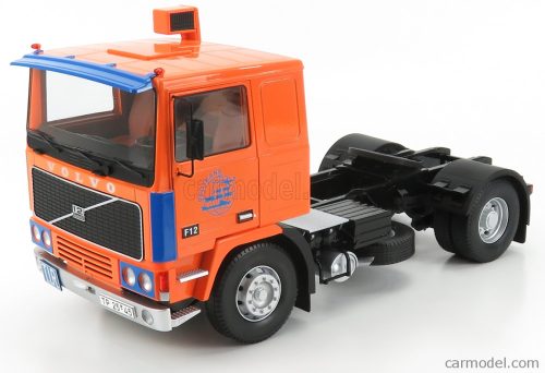 Road-Kings - Volvo F12 Turbo 6 Tractor Truck 2-Assi 1977 Orange Blue