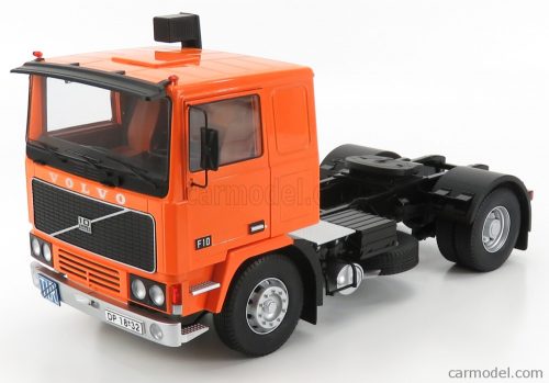 Road-Kings - Volvo F10 Turbo 6 Tractor Truck 2-Assi With Decal Set 1977 Orange Black