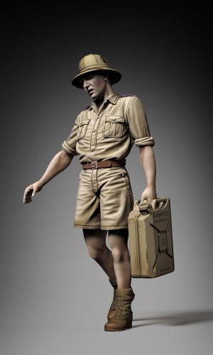 Royal Model - German DAK soldier holding jerrycan  3D printed