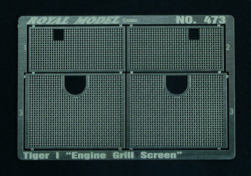 Royal Model - Engine Grill Screen Tiger I (for Dragon kit)