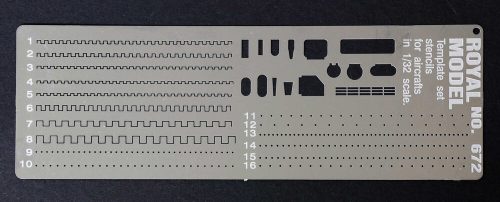 Royal Model - Templates set stencils (Airplanes