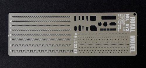 Royal Model - Templates set stencils (Airplanes