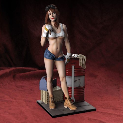 Royal Model - Garage girl (75mm)