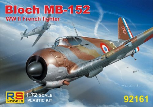 RS Models - Plastikový model letadla 1/72 Bloch MB-152 4 decal v. for France