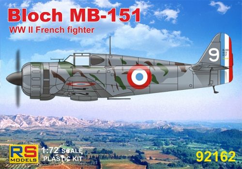 RS Models - Plastikový model letadla 1/72 Bloch MB-151 4 decal v. for France, Greece, Germany