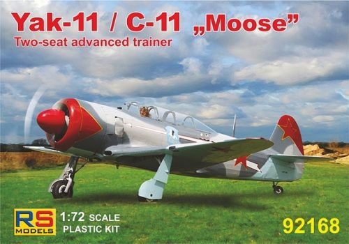 RS Models - Plastikový model letadla 1/72 Yak-11 / C-11 "Moose" 4 decal v. for War birds