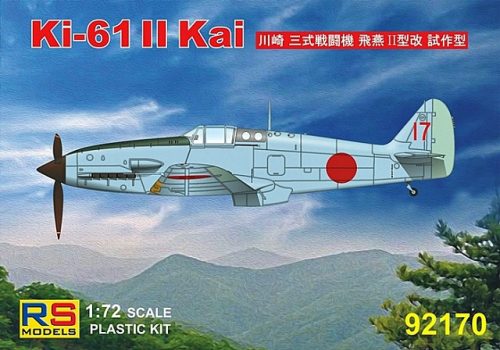 RS Models - Plastikový model letadla 1/72 Ki-61 II Kai prototype 3 decal v. for Japan