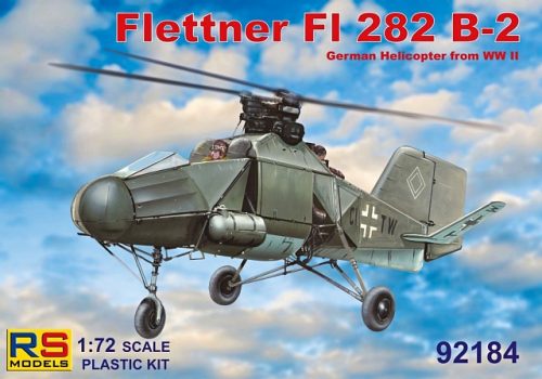 RS Models - Plastikový model letadla 1/72 Flettner 282 B-2 4 decal v. for Luftwaffe, USA