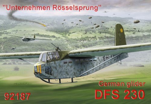 RS Models - Plastikový model letadla 1/72 DFS-230 "Unternehmen Rösselsprung" 3 decal v. for Luftwaffe