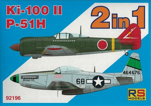 RS Models - Plastikový model letadla 1/72 P-51H + Ki-100 II double kit 2 decal v. for USA, Japan