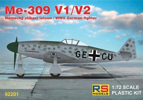 RS Models - Plastikový model letadla 1/72 Messerschmitt 309 V1/V2 3 decal v. for Luftwaffe