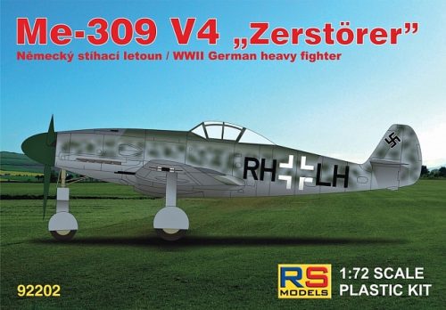 RS Models - Plastikový model letadla 1/72 Messerschmitt 309 V4 4 decal v. for Luftwaffe