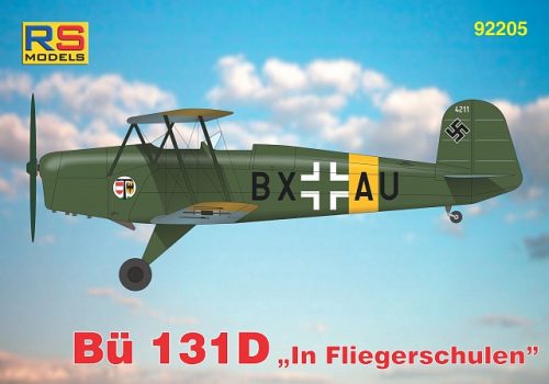 RS Models - Plastikový model letadla 1/72 Bücker Bü-131 D 5. decal v. for Luftwaffe, Hungary