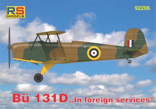 RS Models - Plastikový model letadla 1/72 Bücker Bü-131 D 5. decal v. for RAF, Japan, Poland, Yugoslavia