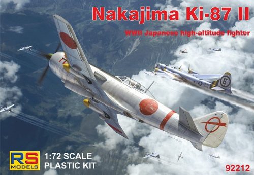 RS Models - Plastikový model letadla 1/72 Nakajima Ki-87-II 3 decal v. for Japan, GB