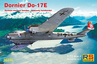 RS Models - Plastikový model letadla 1/72 Dornier 17 E 4 decal v. for Luftwaffe, Croatia, Spain