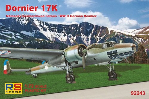 RS Models - Plastikový model letadla 1/72 Dornier 17 K 4 decal v. for Yugoslavia, Hungary, Bulgaria