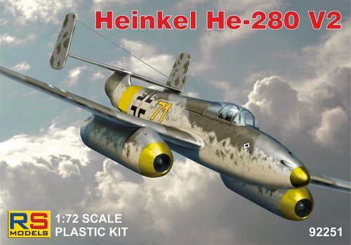 RS Models - Plastikový model letadla 1/72 Heinkel He-280 Juma 004  4 decal v. for Luftwaffe