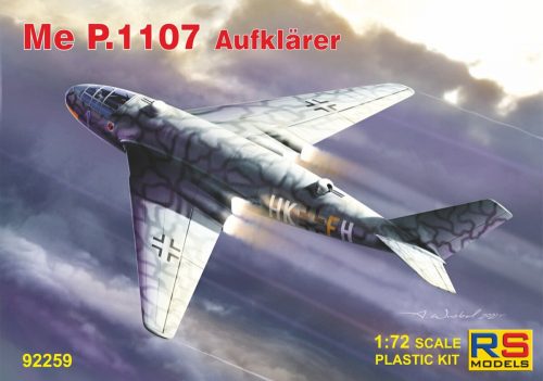 RS Models - Plastikový model letadla 1/72 Messerschmitt P.1107 4 decal v. for Luftwaffe