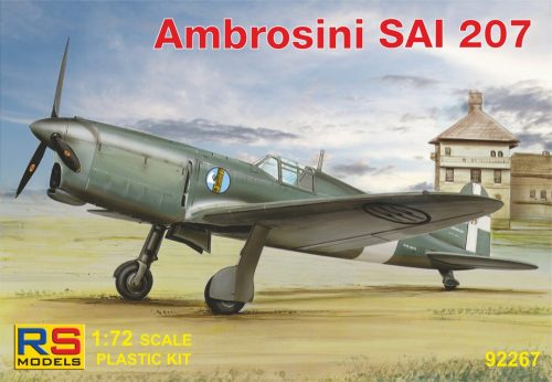 RS Models - Plastikový model letadla 1/72 Ambrosini SAI.207