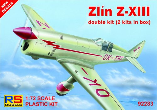 RS Models - 1/72 Zlín Z-XIII "double kit" - 4 decal v. for Czechoslovakia, Yugoslavia