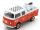 Schuco - VOLKSWAGEN T2 DOUBLE CABINE PICK-UP 1962 WITH VESPA GS RED WHITE