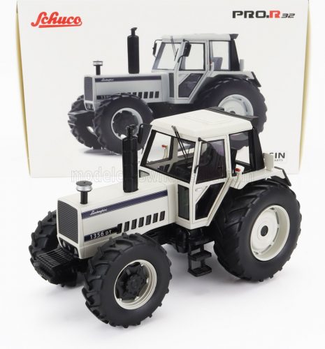 Schuco - LAMBORGHINI 1356DT TRACTOR 1987 WHITE BLACK