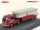 Schuco - Volkswagen T1B Continental Motors Porsche Car Transporter 1962 Red Black Silver