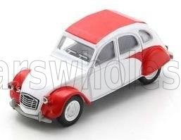 Schuco - CITROEN 2CV 1976 WHITE RED