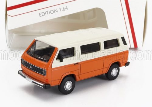 Schuco - VOLKSWAGEN T3 MINIBUS LEXUS 1979 ORANGE WHITE