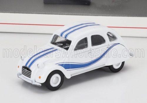 Schuco - CITROEN 2CV 1966 WHITE BLUE