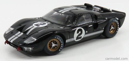 Shelbycollectibles - Ford Usa Gt40 Mkii 7.0L V8 Team Shelby American Inc. N 2 Winner 24H Le Mans 1966 B.Mclaren - C.Amon Black Silver