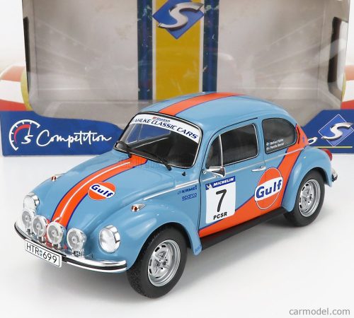 Solido - Volkswagen Beetle 1303 Team Gulf N 7 Rally Colds Balls 2019 Light Blue Orange