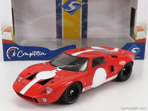 Solido - Ford Usa Gt40 Mk1 Racing 1968 Red White